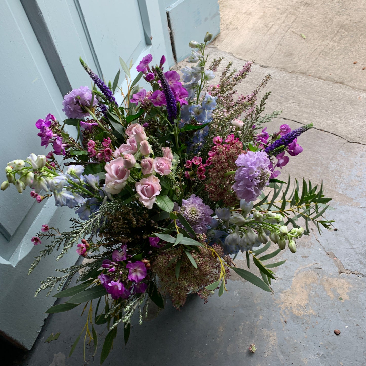 jar of wild flowers