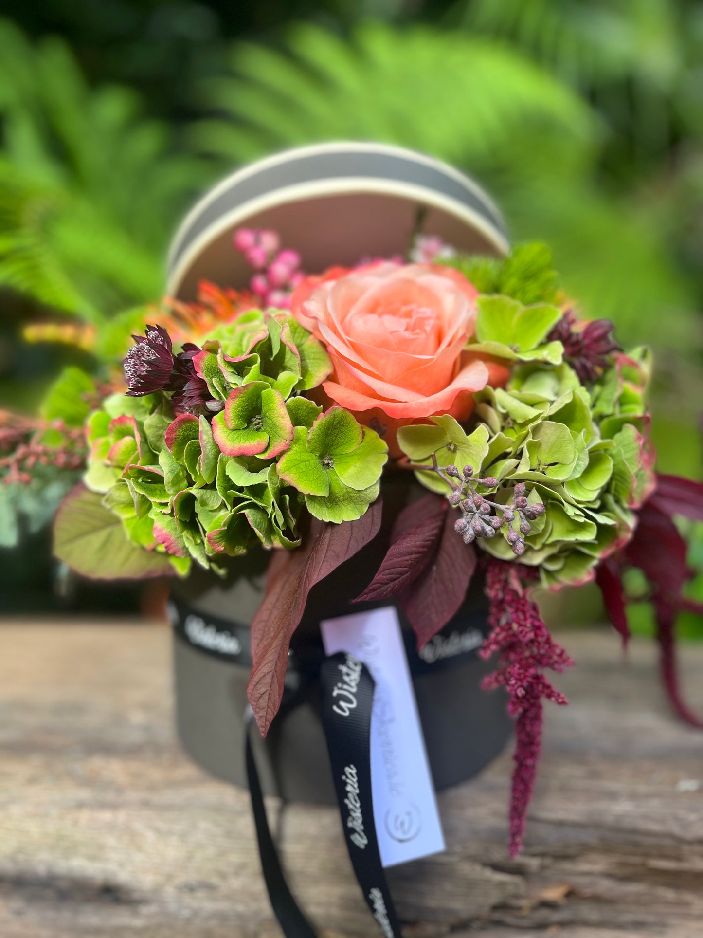 Hatbox with Flowers