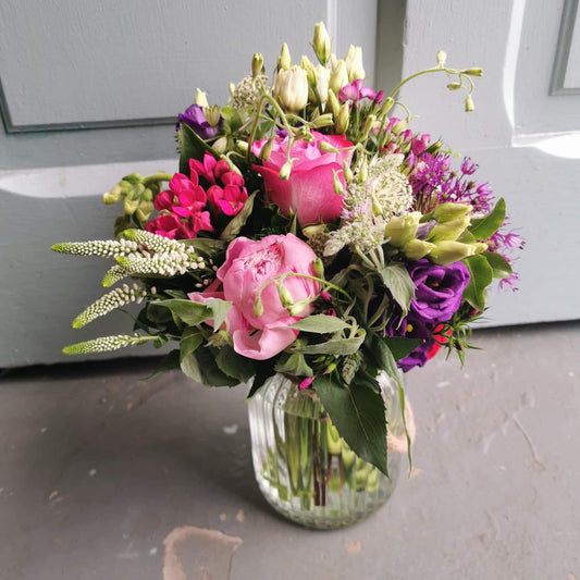 jar of flowers