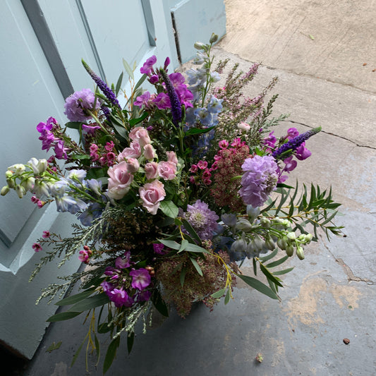 jar of wild flowers